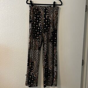 NWT Chico's Paisley Glamour Pull-On Palazzo Pants